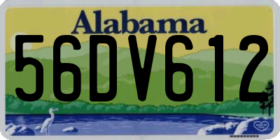 AL license plate 56DV612