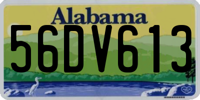 AL license plate 56DV613