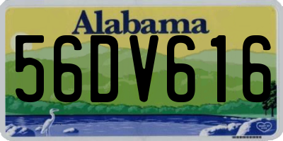 AL license plate 56DV616
