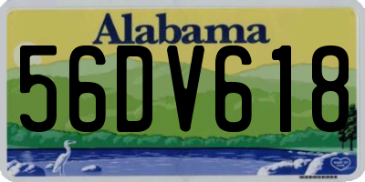 AL license plate 56DV618