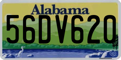 AL license plate 56DV620