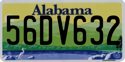 AL license plate 56DV632