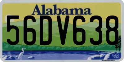 AL license plate 56DV638