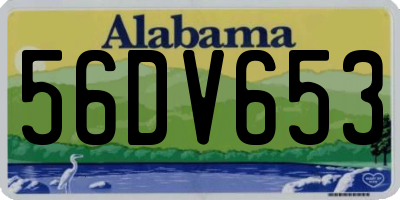 AL license plate 56DV653