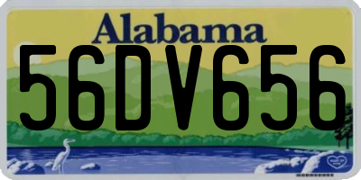 AL license plate 56DV656