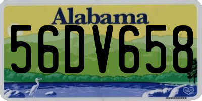 AL license plate 56DV658