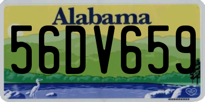 AL license plate 56DV659