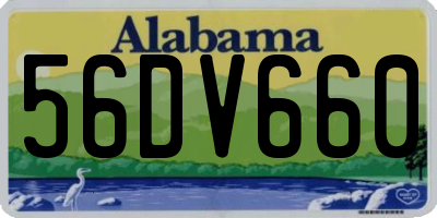 AL license plate 56DV660