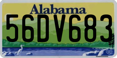 AL license plate 56DV683