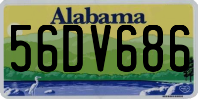AL license plate 56DV686