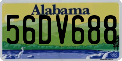 AL license plate 56DV688