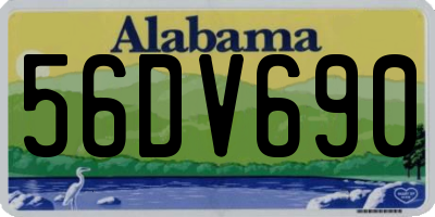 AL license plate 56DV690