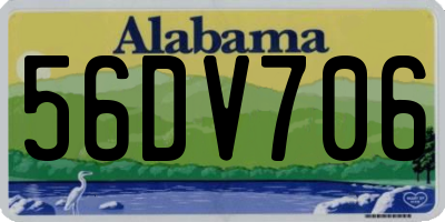AL license plate 56DV706