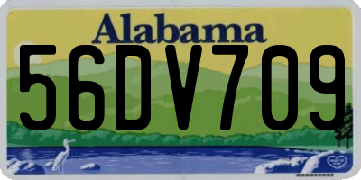 AL license plate 56DV709