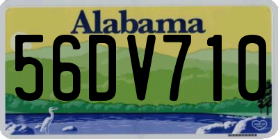 AL license plate 56DV710