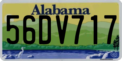AL license plate 56DV717
