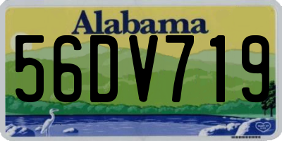 AL license plate 56DV719
