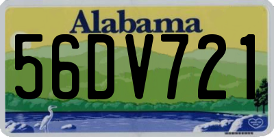 AL license plate 56DV721