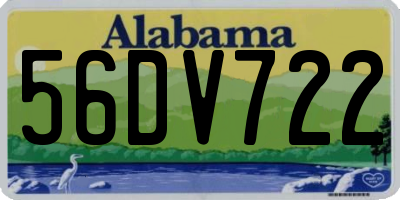 AL license plate 56DV722