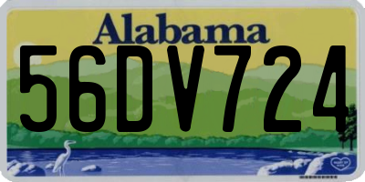 AL license plate 56DV724