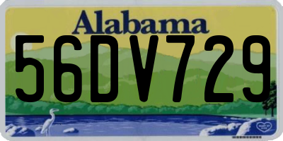 AL license plate 56DV729