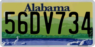 AL license plate 56DV734