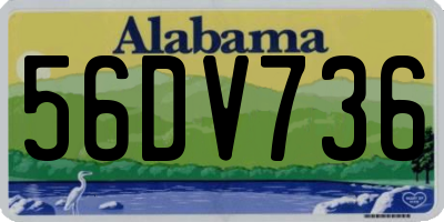 AL license plate 56DV736