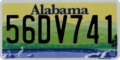 AL license plate 56DV741