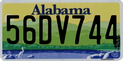 AL license plate 56DV744