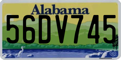 AL license plate 56DV745