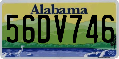 AL license plate 56DV746