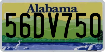 AL license plate 56DV750