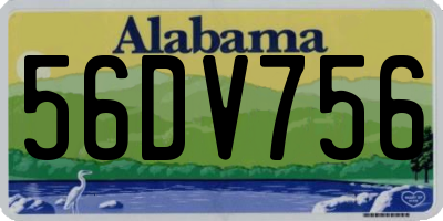 AL license plate 56DV756