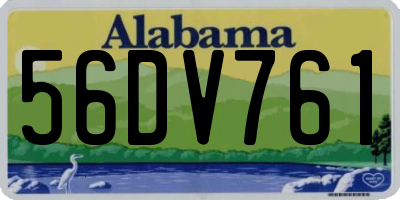 AL license plate 56DV761