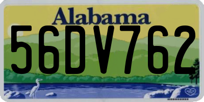 AL license plate 56DV762