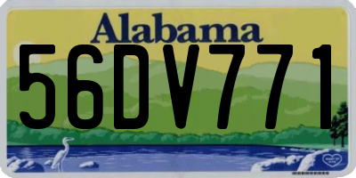 AL license plate 56DV771