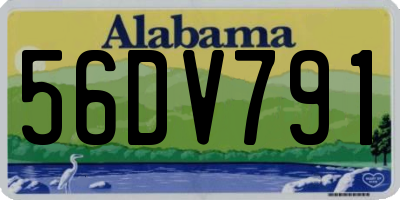 AL license plate 56DV791