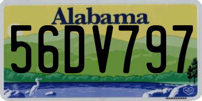 AL license plate 56DV797