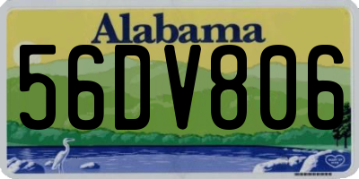 AL license plate 56DV806