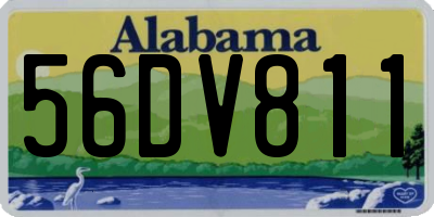 AL license plate 56DV811