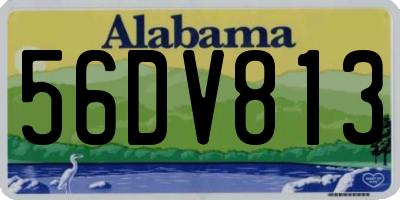 AL license plate 56DV813