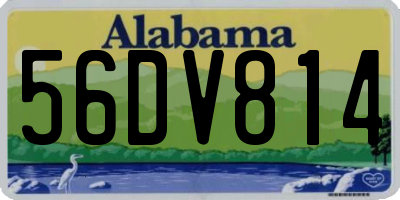 AL license plate 56DV814