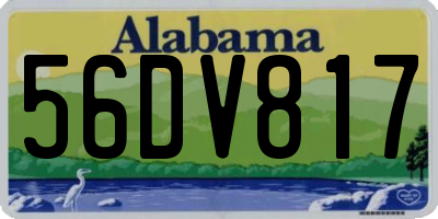 AL license plate 56DV817