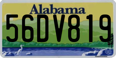 AL license plate 56DV819