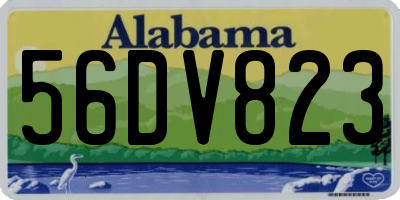 AL license plate 56DV823