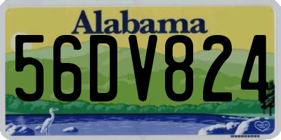AL license plate 56DV824