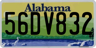 AL license plate 56DV832