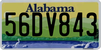 AL license plate 56DV843