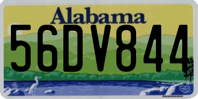 AL license plate 56DV844