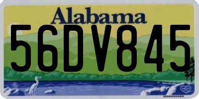 AL license plate 56DV845